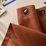 Blackout Curtain Pair · Clay — fabric detail