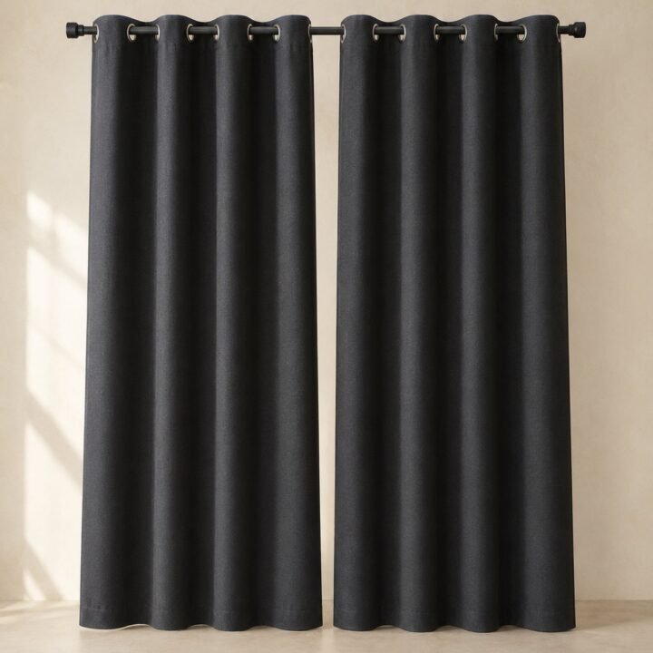 Blackout Curtain Pair · Ink