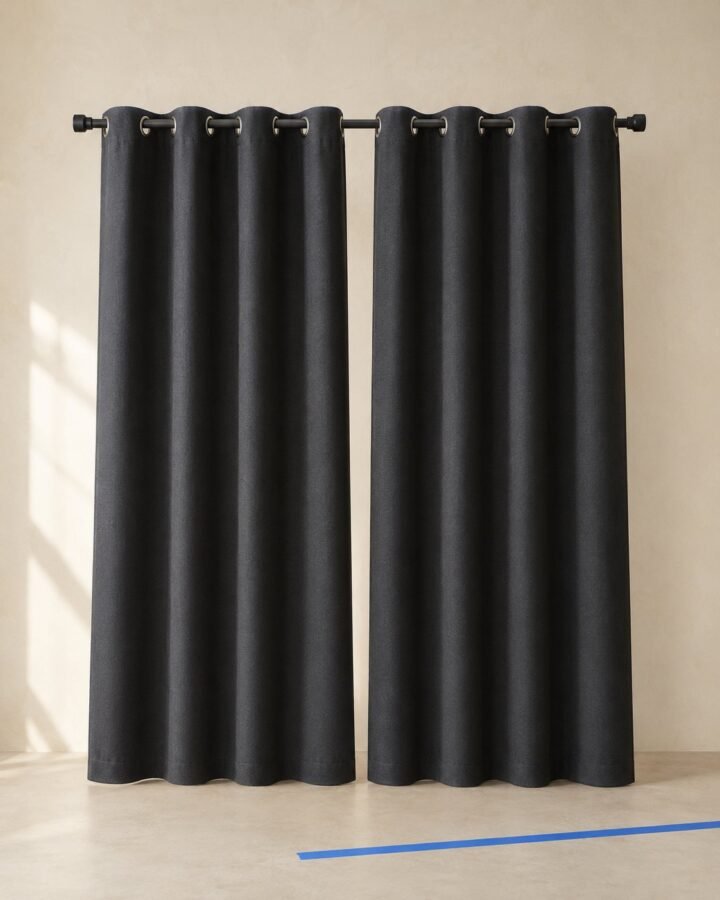 Blackout Curtain Pair · Ink