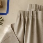 Blackout Curtain Pair · Plaster — fabric detail