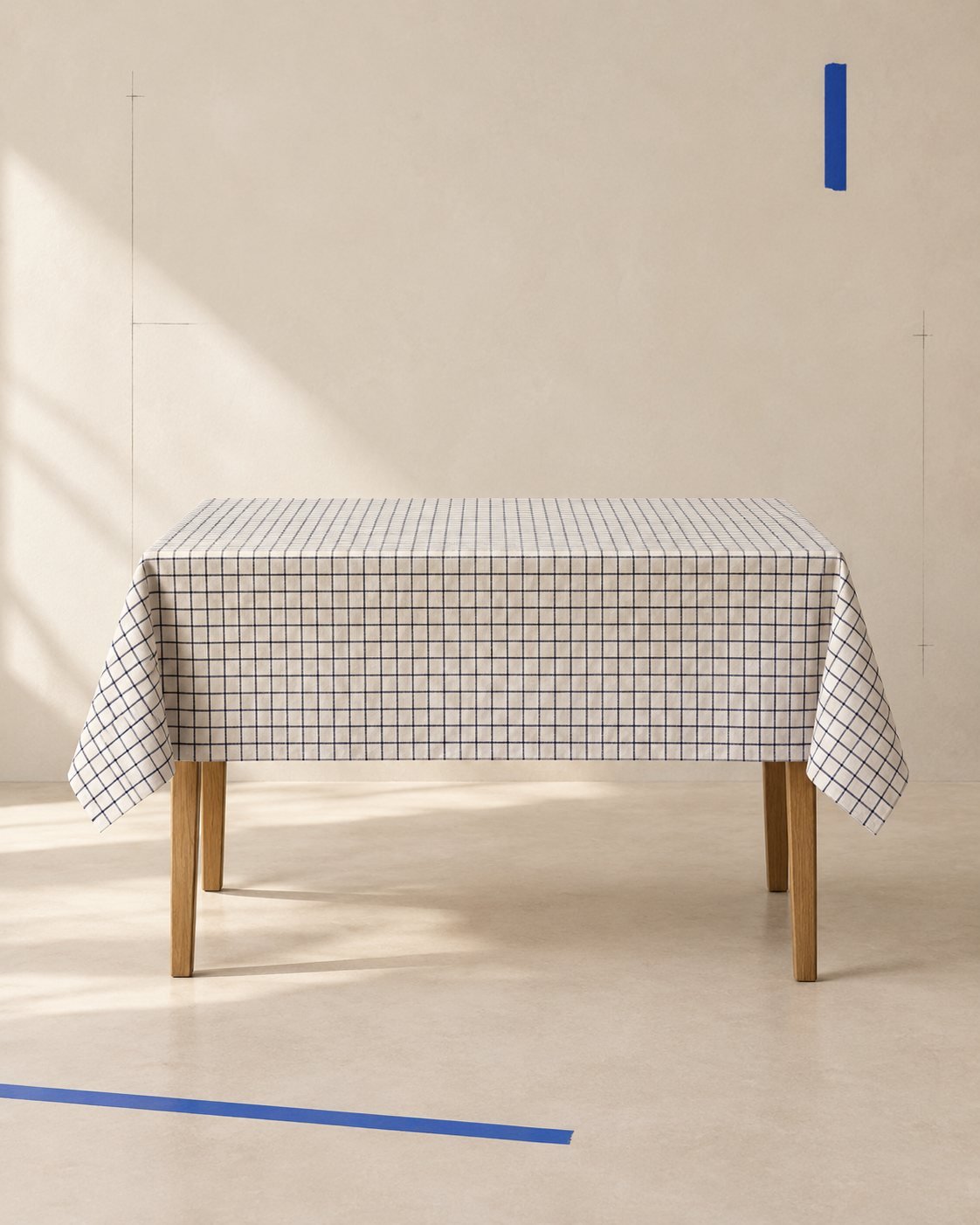 Check Cotton Tablecloth