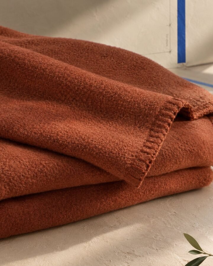 Clay Fleece Blanket — fabric detail