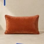Clay Velvet-Look Lumbar Cover