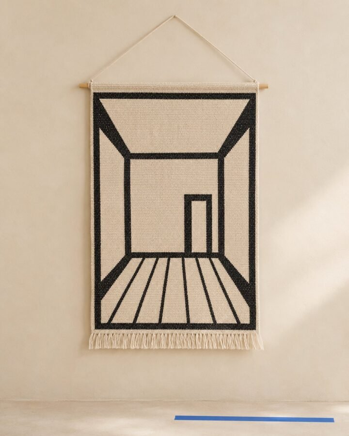 Floor Plan Woven Wall Hanging