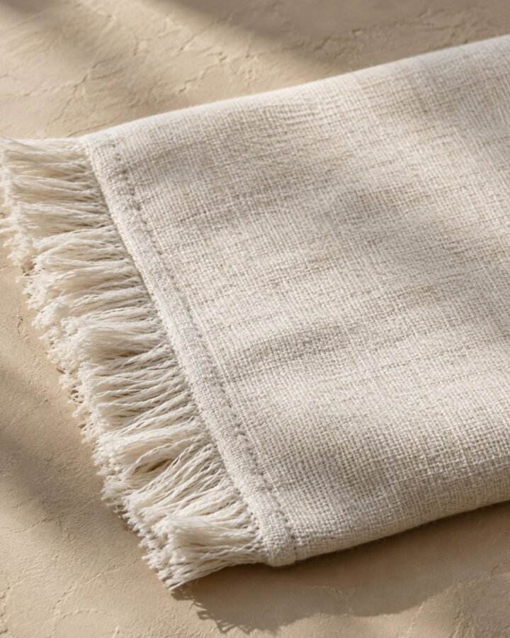 Fringe Edge Lumbar Cover — fabric detail