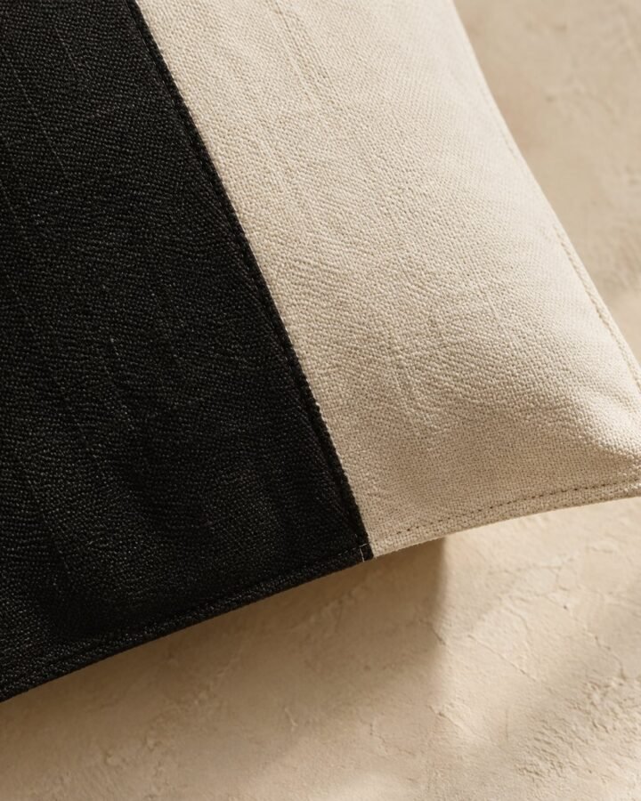 Ink Block Cushion Cover — fabric detail