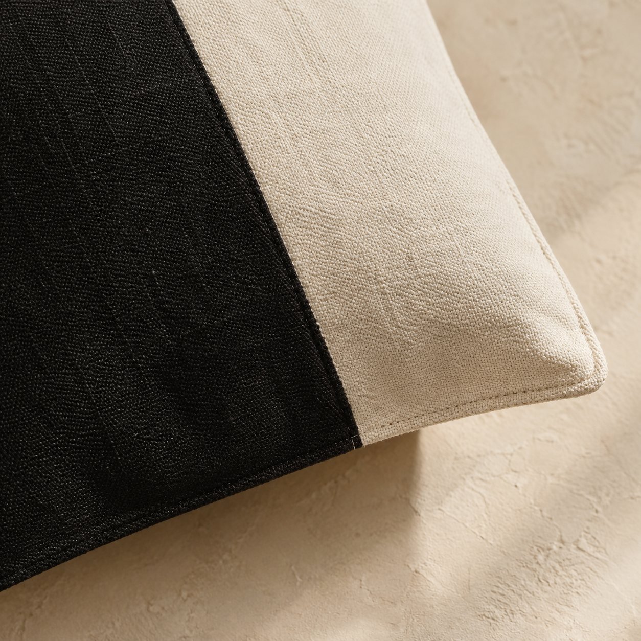 Ink Block Cushion Cover — fabric detail