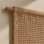 Jute Grid Wall Hanging — fabric detail