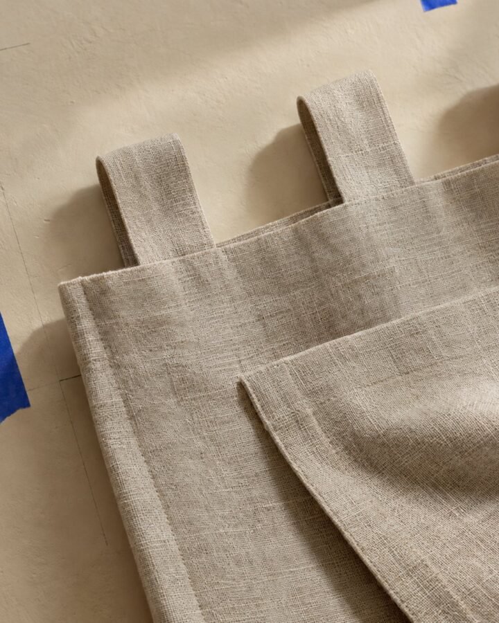 Linen-Blend Curtain Pair — fabric detail