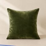 Moss Velvet-Look Cushion Cover