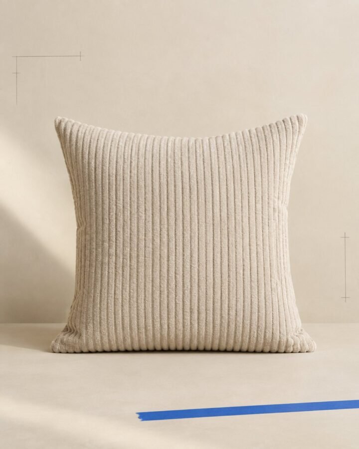 Plaster Rib Cushion Cover