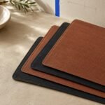 Set of 4 Coated Placemats — fabric detail