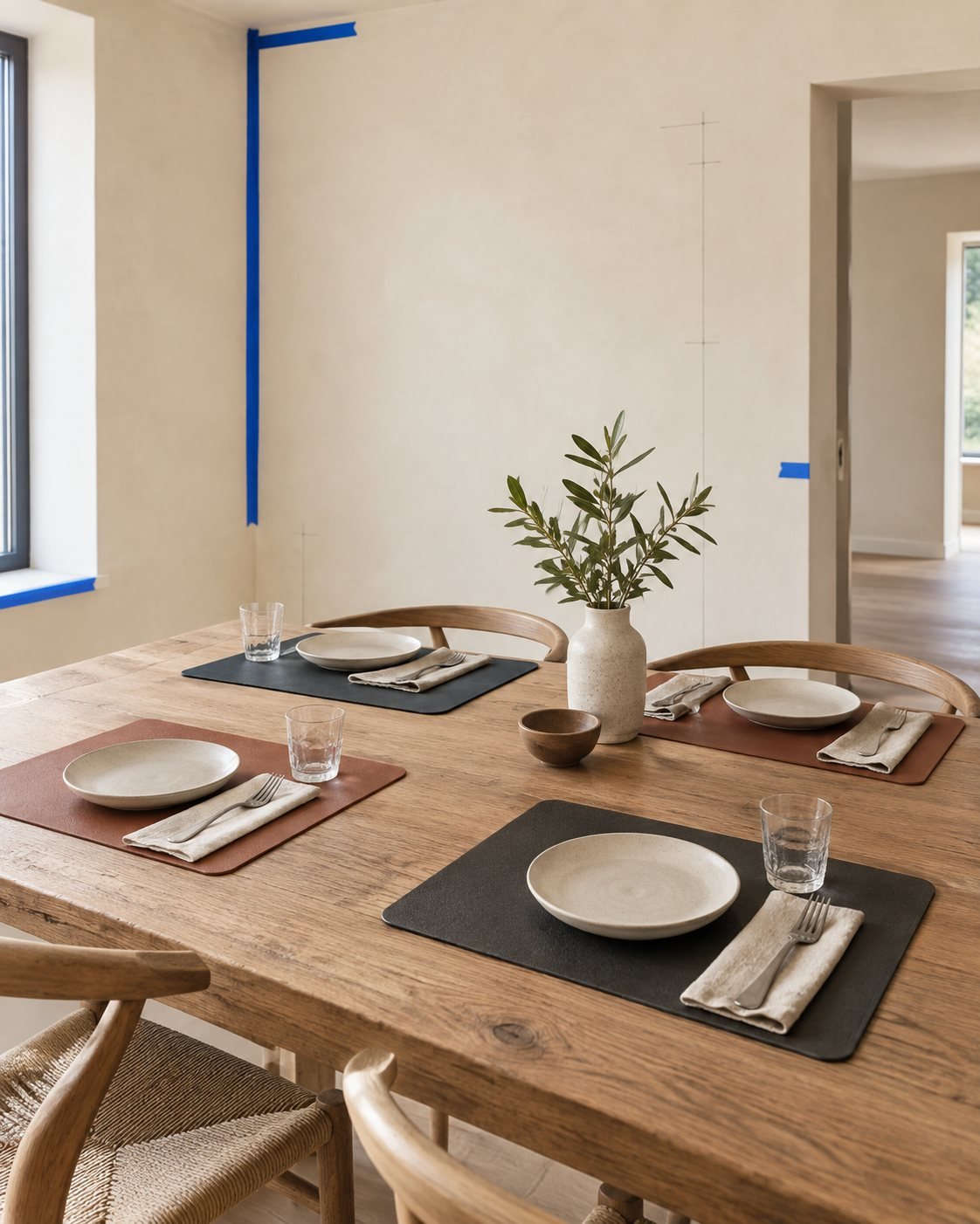 Set of 4 Coated Placemats — shown in use