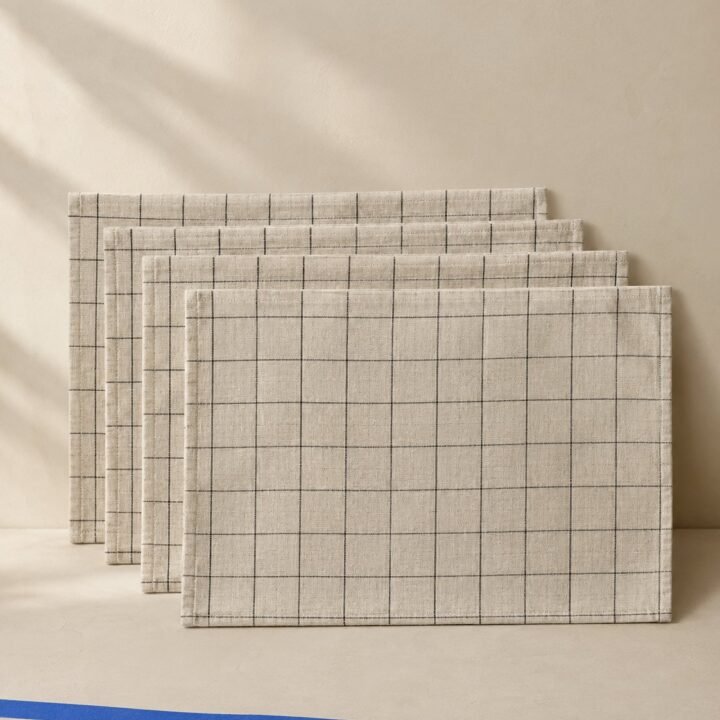 Set of 4 Grid Placemats