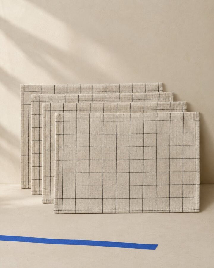 Set of 4 Grid Placemats