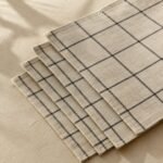 Set of 4 Grid Placemats — fabric detail