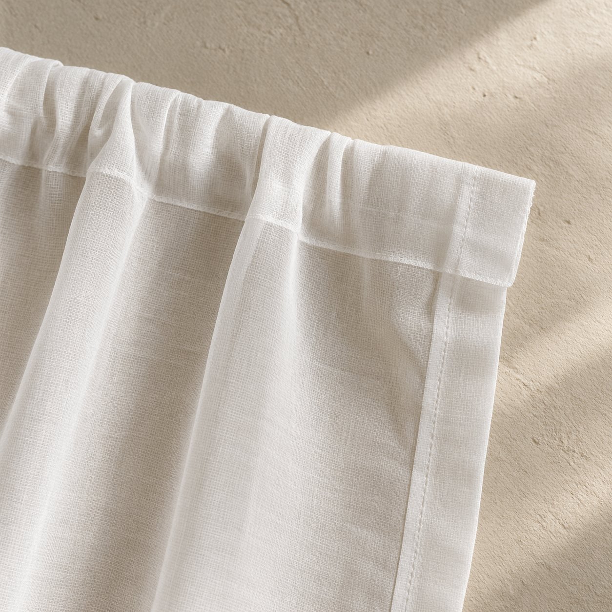 Sheer Voile Panel · Chalk — fabric detail