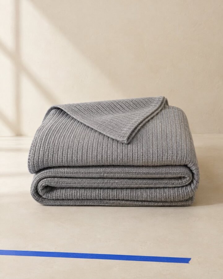 Soft Rib Knit Blanket