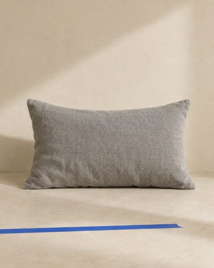 Stone Wash Linen-Blend Lumbar