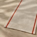 Survey Stripe Table Runner — fabric detail