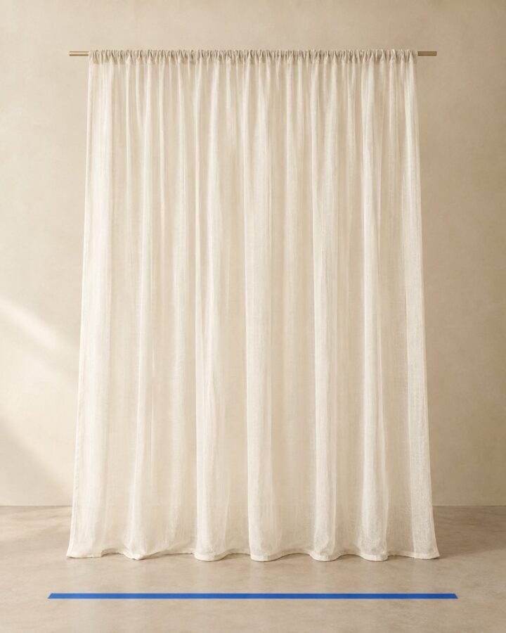 Tall Window Voile Panel