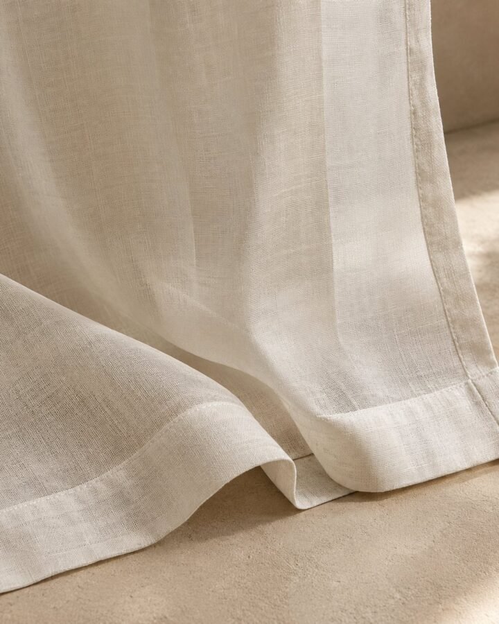 Tall Window Voile Panel — fabric detail