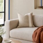 Threshold Square Cushion Cover — shown in use