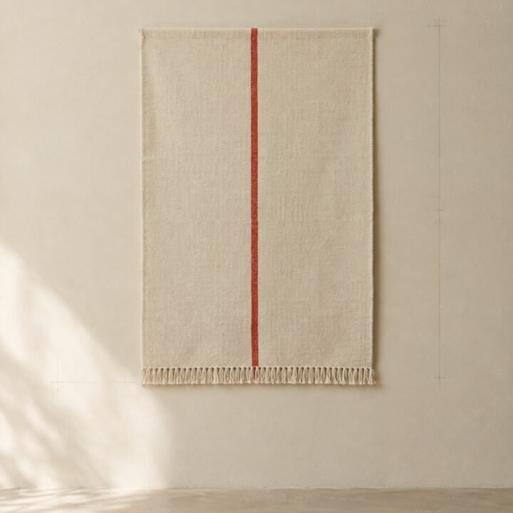Vermilion Line Tapestry