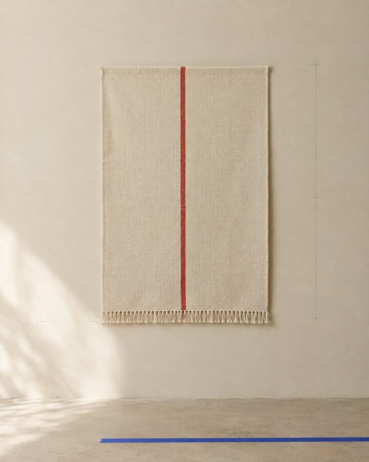 Vermilion Line Tapestry