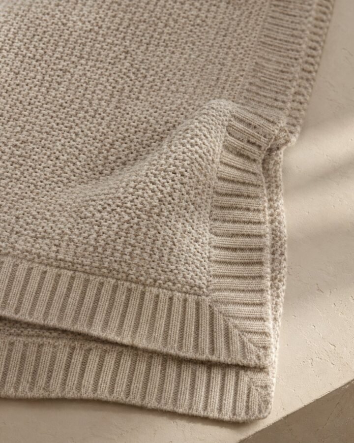Walk-Through Knit Throw — fabric detail