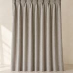 Wide Linen-Blend Curtain