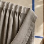 Wide Linen-Blend Curtain — fabric detail
