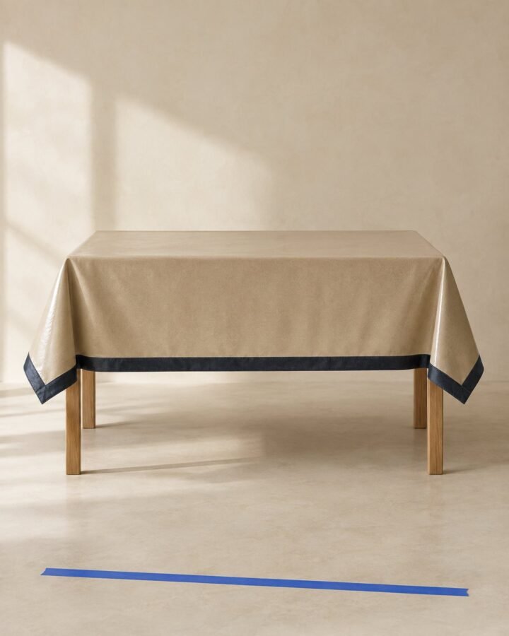 Wipe-Clean Coated Tablecloth